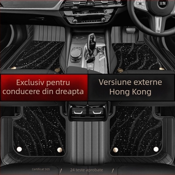 Covorașe din piele pentru podea, pentru mașini cu volan pe partea dreaptă, acoperire totală, marcă Jiaxu, personalizabile pentru modele dedicate