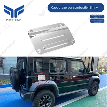 Capac exterior pentru rezervorul de ulei cu două bare pentru Jimny JB64/JB74 (2018+), Feifan, placare ABS electroplating, personalizare, origine Jiangsu