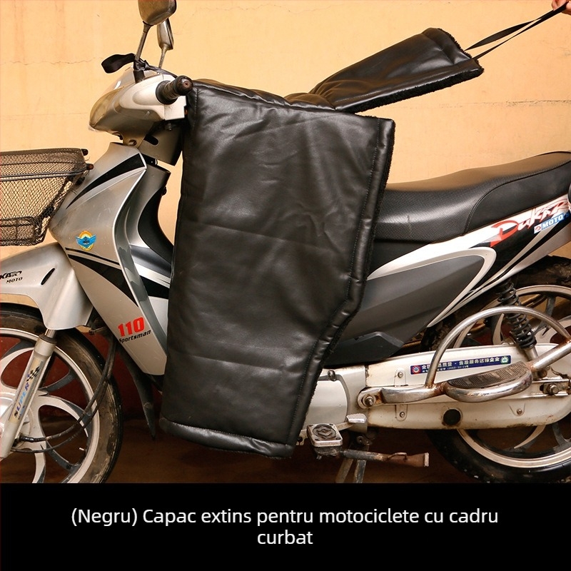Fubao Pătură din piele pentru parbriz, iarnă, pentru motociclete și vehicule electrice — impermeabilă, stil minimalist