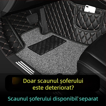 Covorașe auto pentru modelele noi și vechi, covoraș pentru șofer din piele; fără imprimare de logo, fără procesare