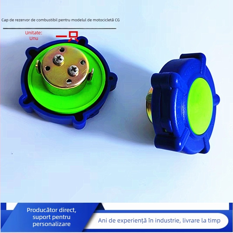 Capac rezervor motocicletă CG; plastic ecologic + aliaj de aluminiu; prelucrare personalizabilă; compatibil CG
