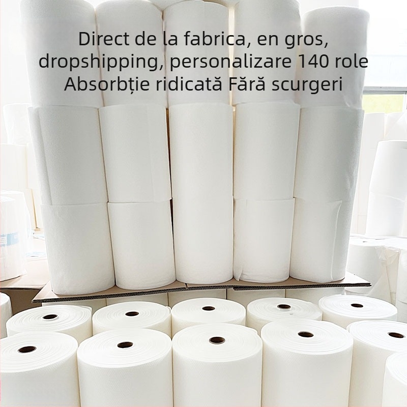 Prosoape de unică folosință pentru saloane de coafură – din pulpă de lemn, 65 g, absorbție 0–5 s, Jacquard, personalizabile