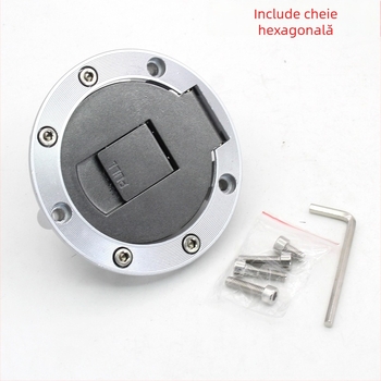 Capac rezervoar motocicletă cu 7 găuri - rotund, din oțel inoxidabil, OEM MXHK