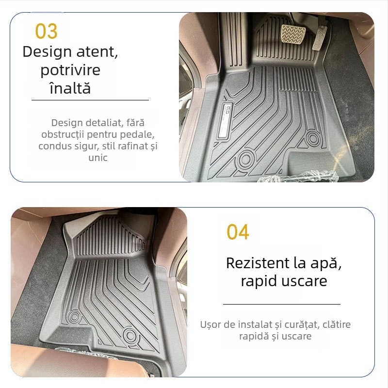 Covorașe de podea TPV pentru pickup-urile Futian Mars 7/Mars 9 | Material: TPV, Brand: T-WIND, fără logo, tip covoraș: altul, proiectate pentru mașini