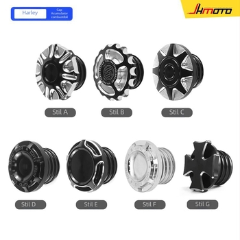 Capac CNC pentru rezervor de combustibil și întrerupător pentru motocicleta Harley-Davidson (Model 42, Brand JH)