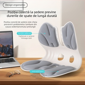 Perne de susținere lombară, spătar extins, pernă ergonomic pentru spatele scaunului (Material: polipropilenă; Umplutură: poliuretan; Stil: modern simplu; Model: solid)