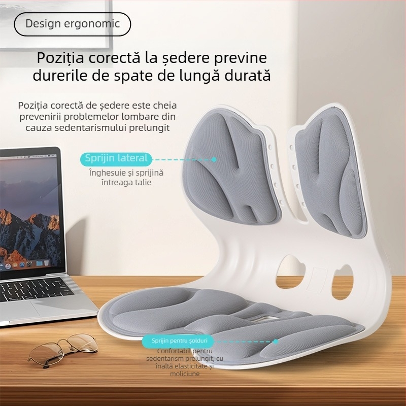 Perne de susținere lombară, spătar extins, pernă ergonomic pentru spatele scaunului (Material: polipropilenă; Umplutură: poliuretan; Stil: modern simplu; Model: solid)