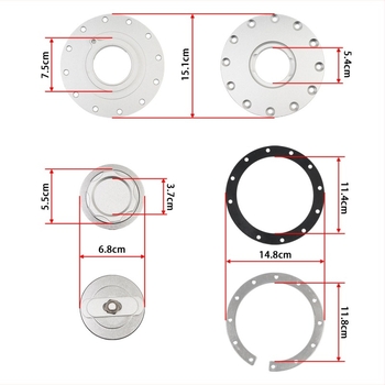 Capac rezervoar combustibil din aliaj de aluminiu - design încorporat auxiliar, compatibil universal, OC-1118, Saifence, origine Wenzhou
