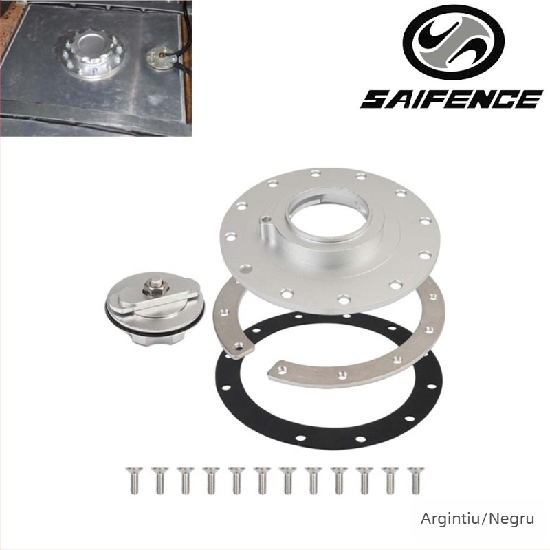 Capac rezervoar combustibil din aliaj de aluminiu - design încorporat auxiliar, compatibil universal, OC-1118, Saifence, origine Wenzhou