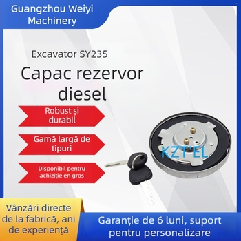 Capac rezervor diesel pentru excavator, din aliaj, compatibil SY235 SY335 SY365, marca Yiyi