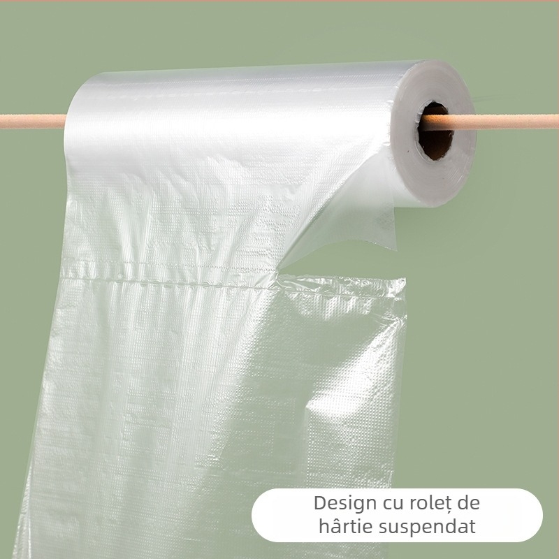 Pungă PE pentru conservare a alimentelor, de unică folosință, gură plată, tip ruptură în punct, compatibilă cu microundele