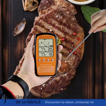 Termometru digital pentru alimente cu corp rezistent la apă, citire rapidă a temperaturii, sondă digitală, pentru bucătărie și grătar