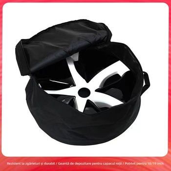 Sac de depozitare capace jante Tesla, Oxford materiаl, origine Danyang, Jiangsu, compatibil cu Model 3 și Model Y