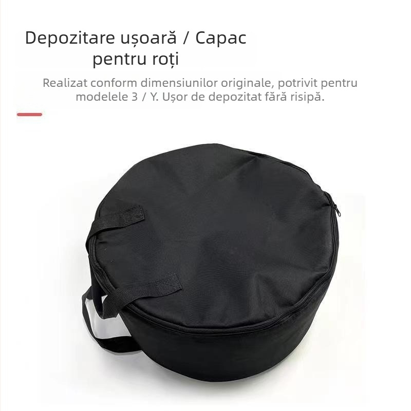 Sac de depozitare capace jante Tesla, Oxford materiаl, origine Danyang, Jiangsu, compatibil cu Model 3 și Model Y