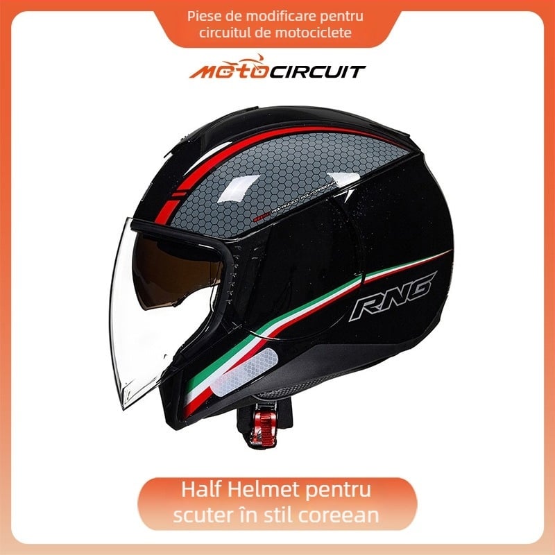Casca RNG pentru motocicletă 3/4, ABS, Unisex, Adulți, Pentru deplasări urbane