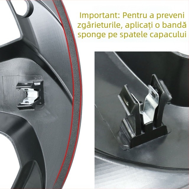 Capac de butuc pentru Tesla Model Y – design simetric cu lamă, material ABS, compatibil cu Tesla