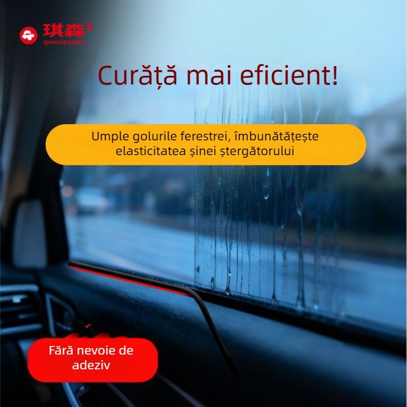 Bandă etanșare din cauciuc pentru geamuri auto, material burete, grosime 6, model Chrcsziuoix