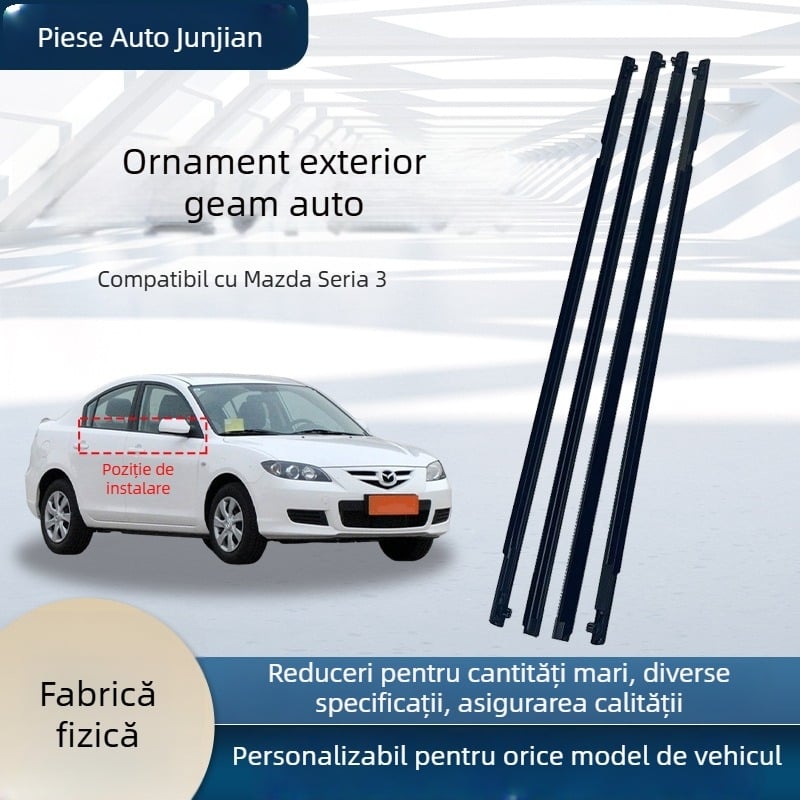 Bandă de etanșare din cauciuc pentru geamul Mazda3 (BP4K50640F, BP4K50650D, BP4K50650F)