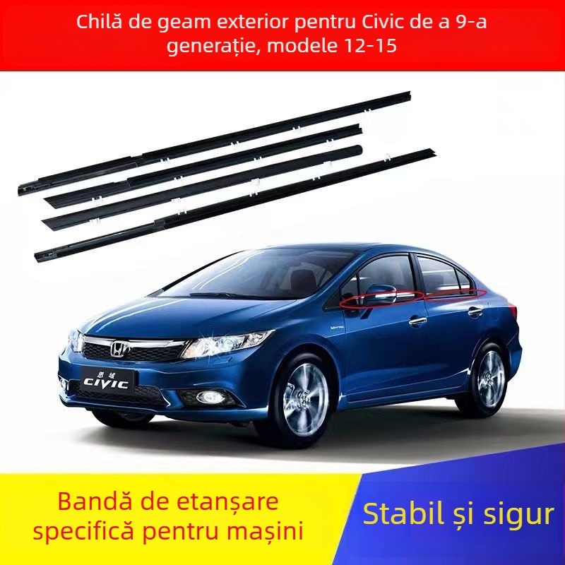 Civic bandă de etanșare pentru geam de la fereastra Civic și deflector de apă