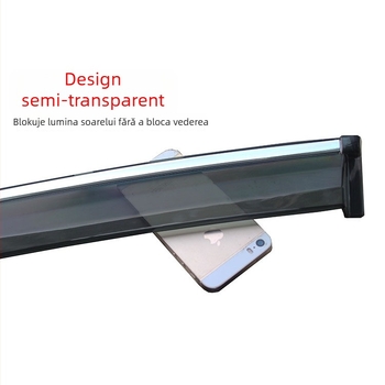 Protecție ploaie pentru geamuri auto Great Wall Cannon, acrilic, montaj cu cârlig și pastă adezivă, set de patru bucăți