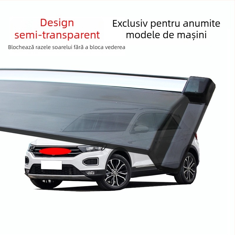 Scut de ploaie acrilic pentru geamul Tank 300, montaj cu adeziv și cârlig, set de patru bucăți