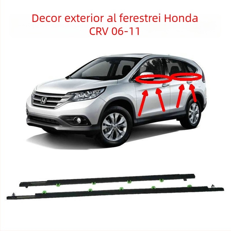 Bandă de etanșare pentru automobil Calender – compatibil Honda CRV, plastic, pentru geamuri, uși și ferestre
