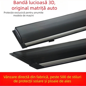 Protecție ploaie pentru geamuri auto, compatibilă cu Changan CS75 Puls, acrilic, set de patru bucăți, montaj facil