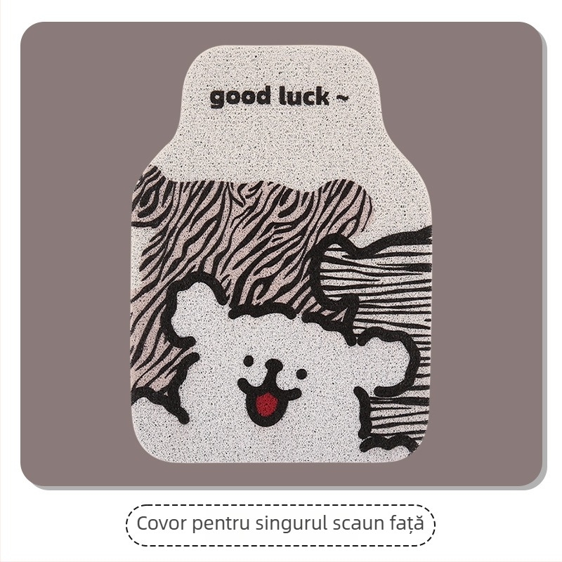 Peaceful covoraș universal pentru podea auto, pentru șofer, din fibră chimică, personalizare disponibilă, etichetă privată disponibilă