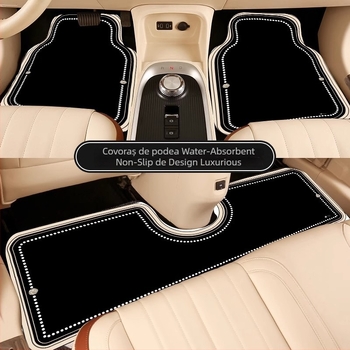 Covorașe Generale pentru Podele Auto – Diatom Mud, Rezistente la pete, Antiderapante, Set de 3 piese, Brand Dakai