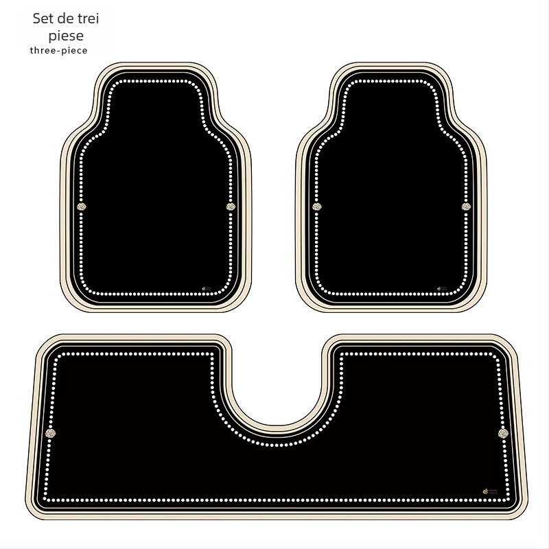 Covorașe Generale pentru Podele Auto – Diatom Mud, Rezistente la pete, Antiderapante, Set de 3 piese, Brand Dakai