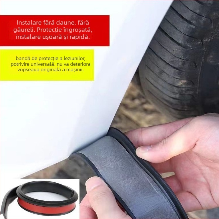 Profil decorativ pentru aripile roților (universala) - Lynx, PVC, model 3.5/4.5, personalizare disponibilă, autoadezivă