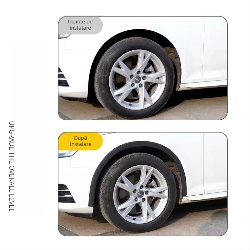 Profil decorativ pentru aripile roților (universala) - Lynx, PVC, model 3.5/4.5, personalizare disponibilă, autoadezivă