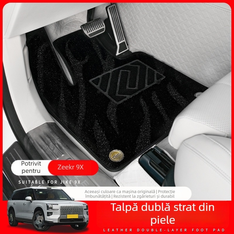 Zeekr 9X covorașe de podea din piele, acoperire completă, covoare cu două straturi – kit de modificare