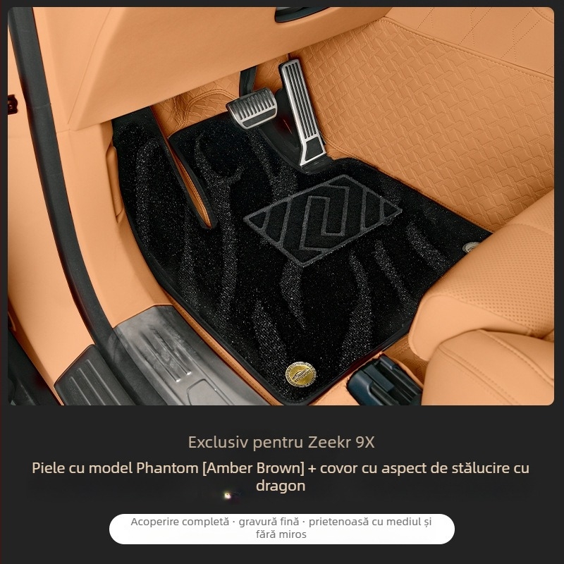 Zeekr 9X covorașe de podea din piele, acoperire completă, covoare cu două straturi – kit de modificare