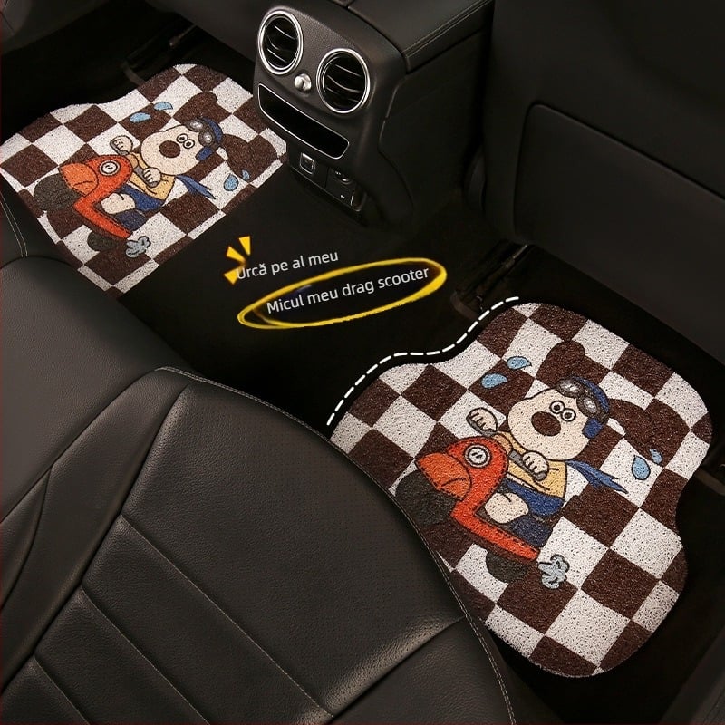 Covoraș auto universal din PVC anti-alunecare — Niu Ma Craft; fără logo; marcă privată autorizată