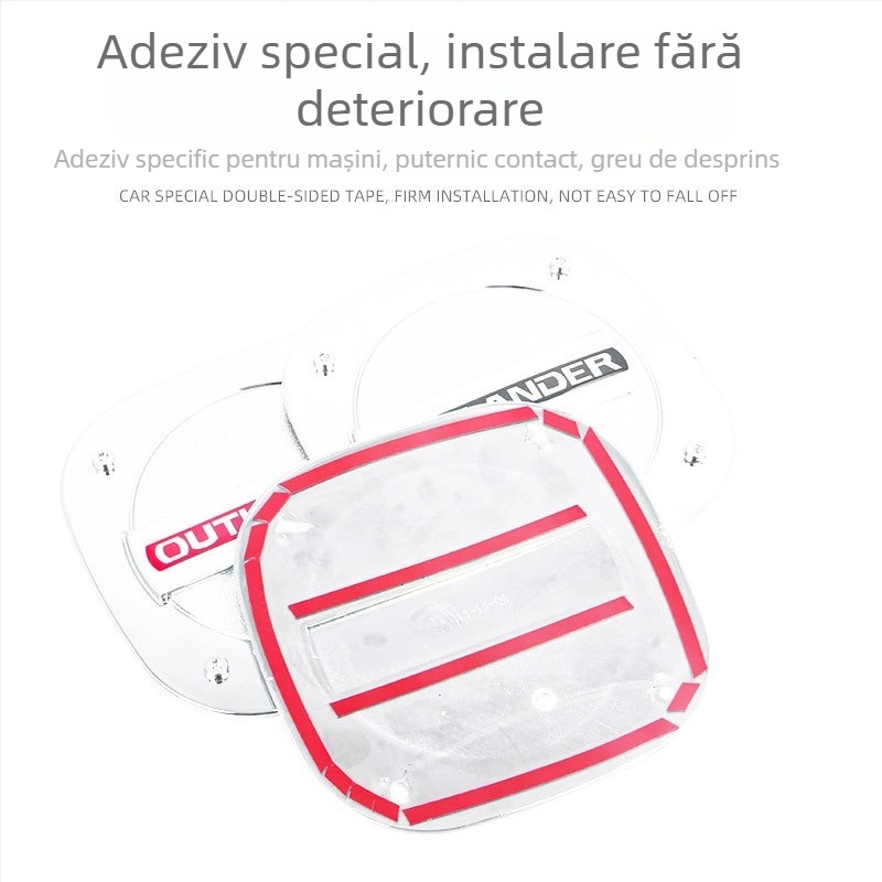 Autocolant decorativ pentru capacul rezervorului Mitsubishi Outlander (13-22) - ABS, Brand Xiao Le Wang, Origine Wenzhou