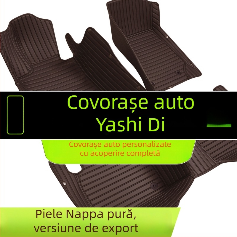 Covorașe auto din piele ecologică, groase, cu acoperire completă, concepute pentru multe modele, covor dublu strat, fără miros