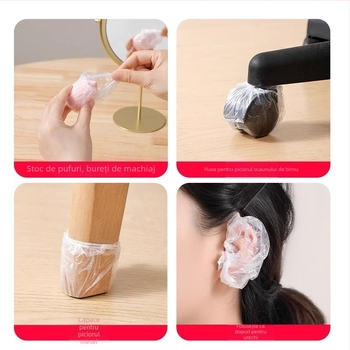 Set protecții pentru roțile bagajului — capace de roți PE, protecție împotriva prafului, design modern minimalist, potrivire universală