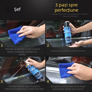 Lubrifiant pentru geamuri electrice de mașină Car Servant, 218 ml, lubrifiere pentru canale de ghidare ale geamului și benzi de etanșare, reduce zgomotul, durată de viață 3 ani