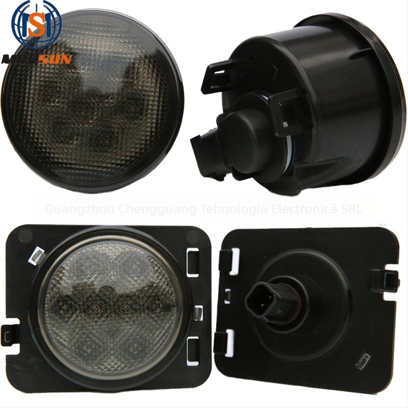 Kit LED semnalizare Jeep Wrangler cu sprâncene la grilaj (MS-FGL-1 + MS-FFL-1) 12V, 0.6W, 6500K, 30000h