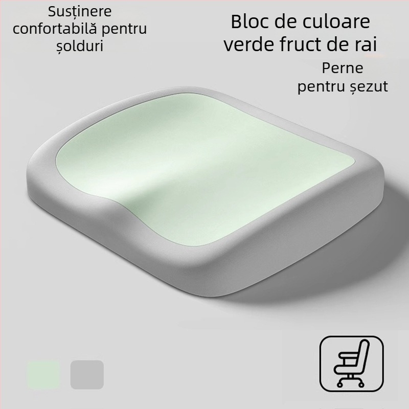 Perne de șezut din spumă cu memorie pentru scaun de birou — revenire lentă, suport ergonomic pentru ședere îndelungată
