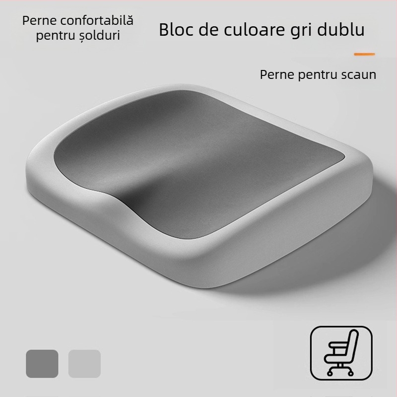 Perne de șezut din spumă cu memorie pentru scaun de birou — revenire lentă, suport ergonomic pentru ședere îndelungată