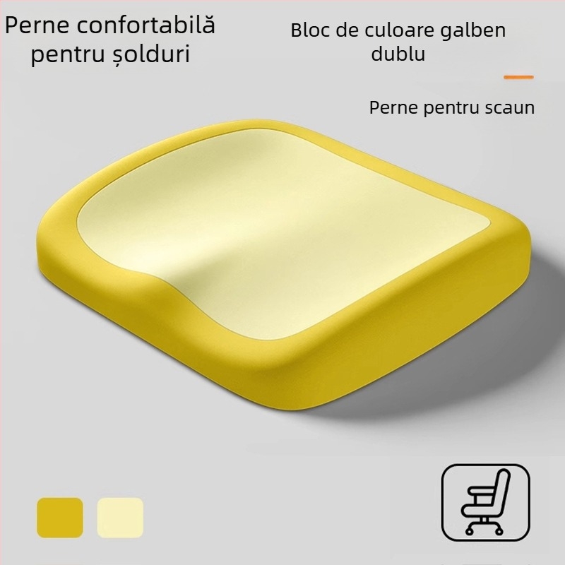 Perne de șezut din spumă cu memorie pentru scaun de birou — revenire lentă, suport ergonomic pentru ședere îndelungată