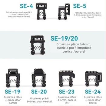 Curele pentru cabluri auto PA66, blocare automată, 1.1–2.5 mm, V-0