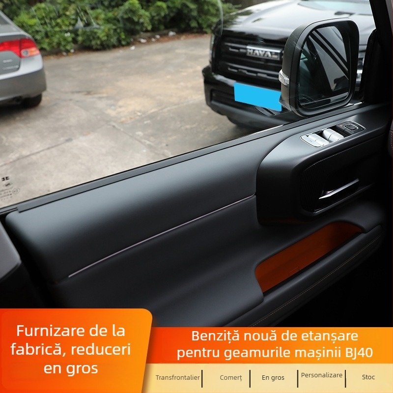 Etanșare geam auto BJ40 | Kzs, garnitură din cauciuc pentru geam, compatibilă cu mecanismul de ridicare, reduce vibrațiile și zgomotul