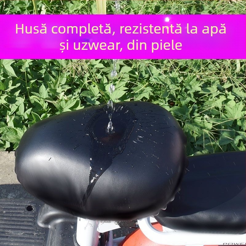 Husă PU pentru șa de bicicletă electrică, impermeabilă, UV rezistentă, potrivire universală, pentru toate anotimpurile