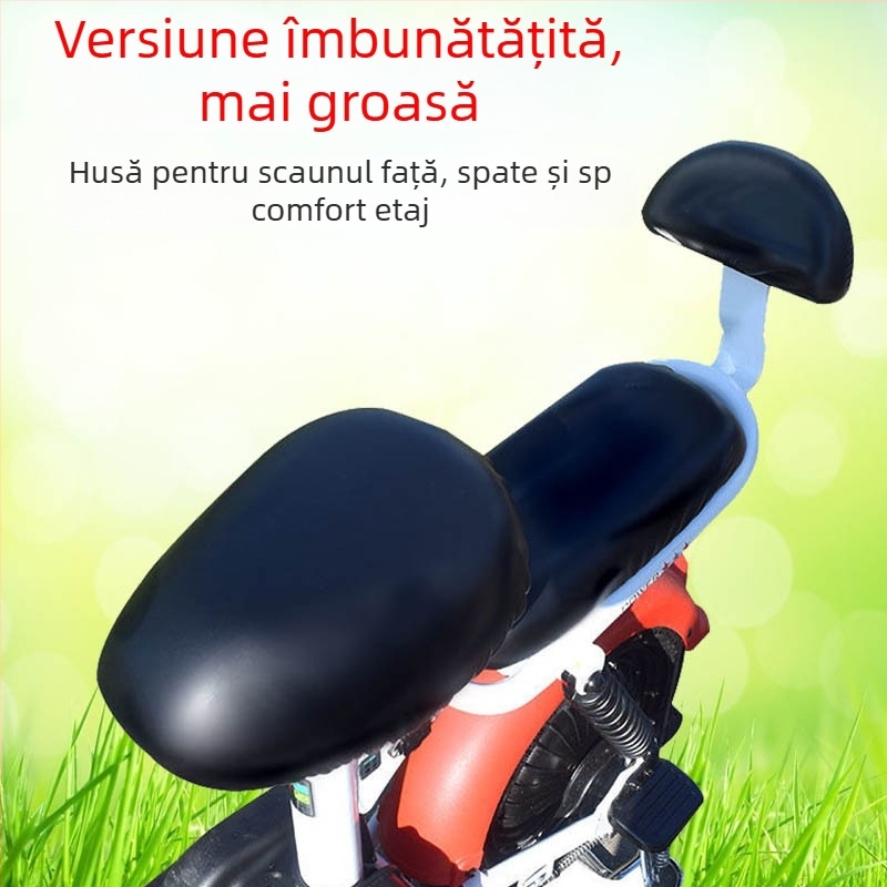 Husă PU pentru șa de bicicletă electrică, impermeabilă, UV rezistentă, potrivire universală, pentru toate anotimpurile