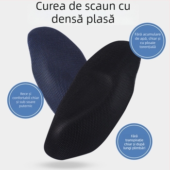 Husă universală pentru șa de motocicletă, cu plasă, izolație termică și respirabilă, potrivită pentru biciclete electrice și scutere