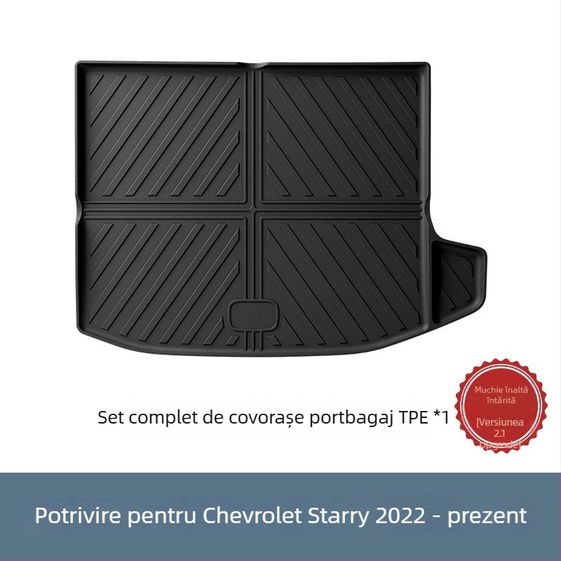 Covorașe auto din TPE pentru podea și covoraș decorativ pentru portbagaj pentru Chevrolet Star Malo 22 modele — imprimare siglă, personalizabil, marcă privată autorizată