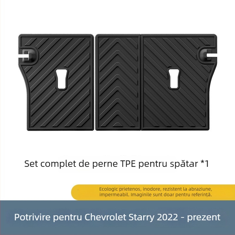 Covorașe auto din TPE pentru podea și covoraș decorativ pentru portbagaj pentru Chevrolet Star Malo 22 modele — imprimare siglă, personalizabil, marcă privată autorizată